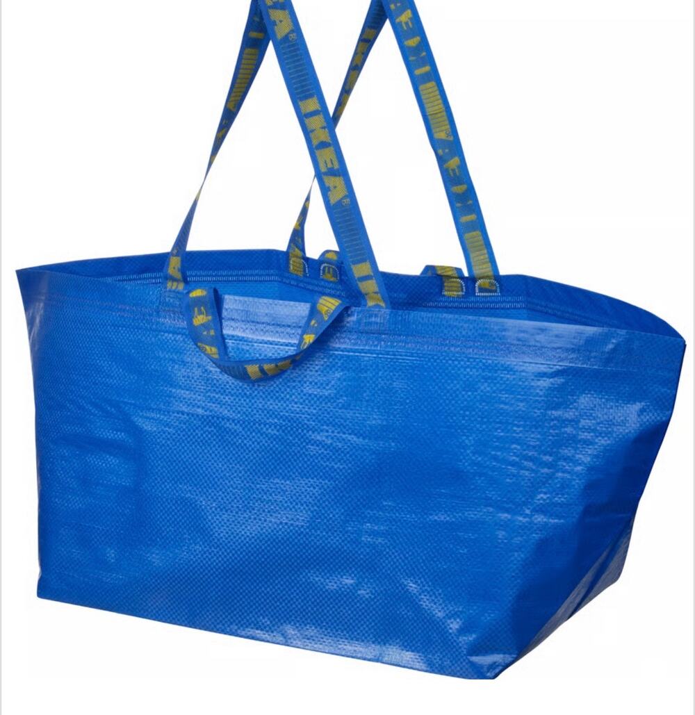 IKEA Large Blue Shopping bag, official 19 gallon x2